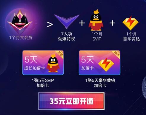 QQ大会员优惠开通