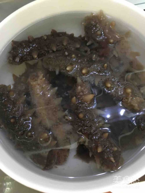 晓芹海参的泡发过程_海产品泡发过程_海参泡发煮整过程