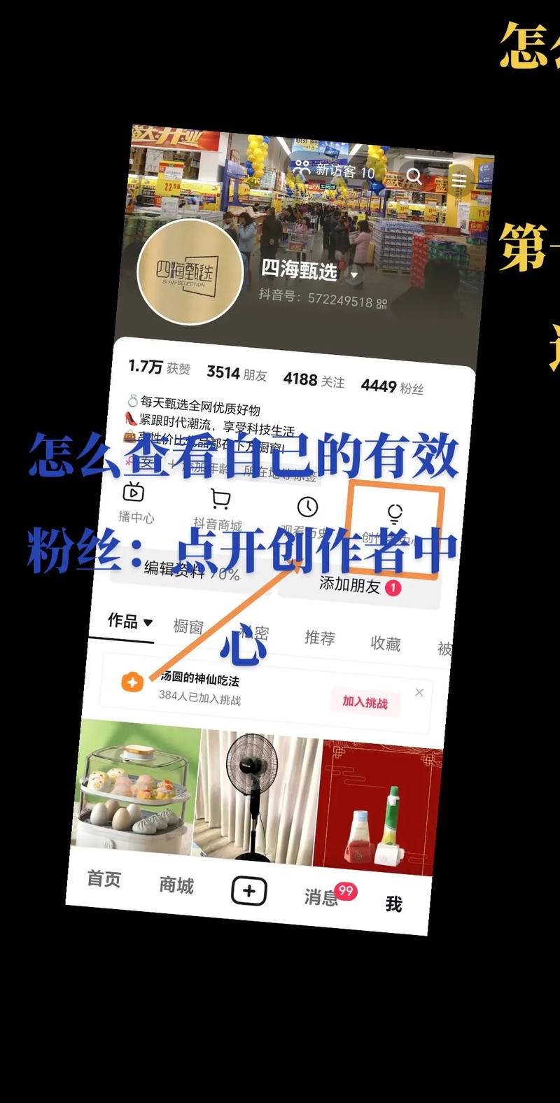 抖音粉丝级别查看方法_抖音钱包设置查看粉丝级别_抖音有效粉丝在哪里看