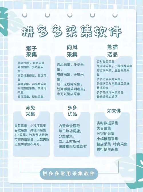 拼多多商品采集软件_拼多多助力接单平台_猴子采集拼多多