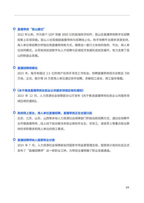 2024年直播招聘报告_快手业务平台全网最低价_直播带岗发展趋势
